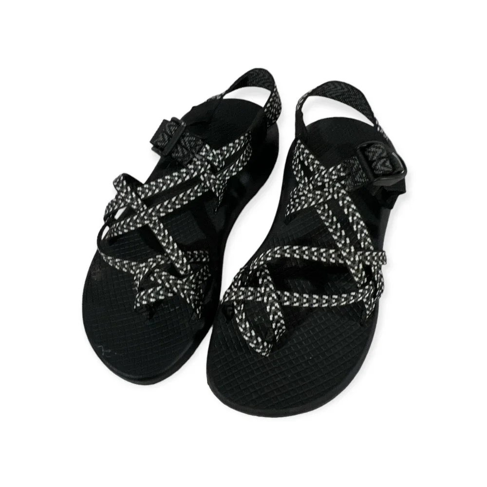 Chaco Women's Z/Cloud X2 Sandal Women's Size 6 Black White‎ EUC S1-34